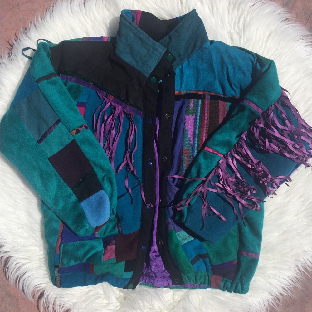 🌼 SALE! Western Vintage Retro Jacket Art Tribal
